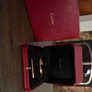 Cartier Gold Bracelet with Tool Set